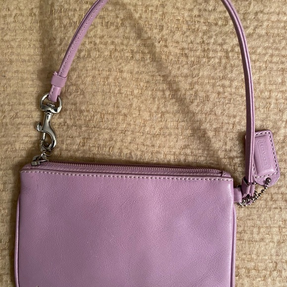 Coach Leather Wristlet Pink/Lavender - Picture 5 of 6
